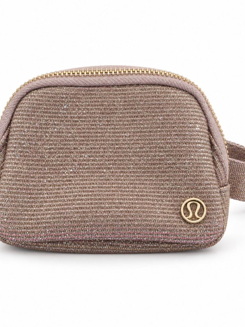 NWT Lululemon Everywhere Belt Bag Nano Glitter PNUC/MUUS Gold OS